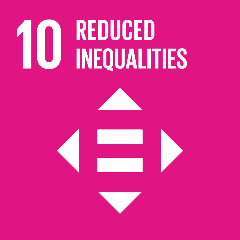 Reduced inequalities pink graphic